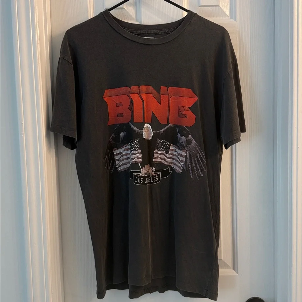 Anine Bing vintage Bing organic cotton washwe Crewneck Tee - Picture 2 of 9